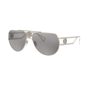 Versace Silver Gold Aviator Unisex Sunglasses